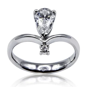 [MSR 0006]1ct Pear Tiara Ring (3)